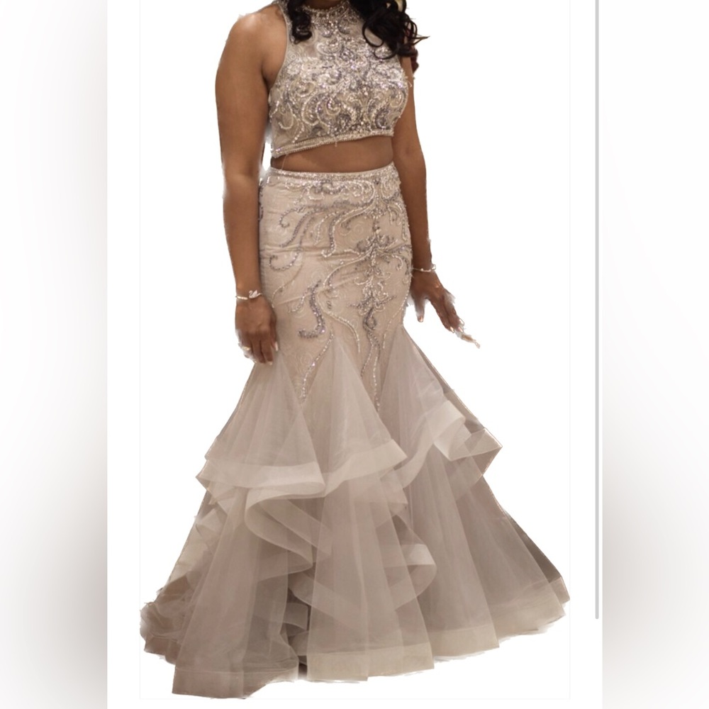 Elegant two piece mermaid dress
